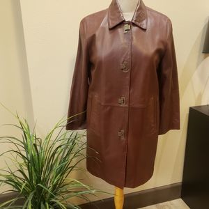 Sienastudio leather coat